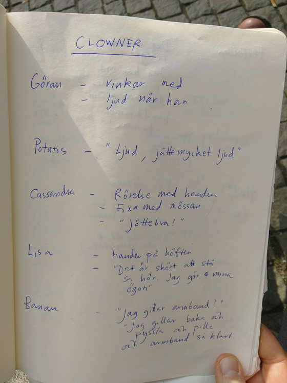 Clownernas egenskaper